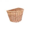 M Part  D Shaped Wicker Basket With Leathe